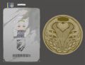 3D model details of Griffin ID card and pocket watch.