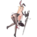 Costume "Bunny Girl" damaged artwork